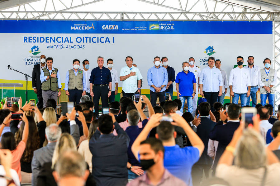 Visita de Bolsonaro a Alagoas uniu as principais lideranças políticas que fazem oposição ao governo Renan Filho

