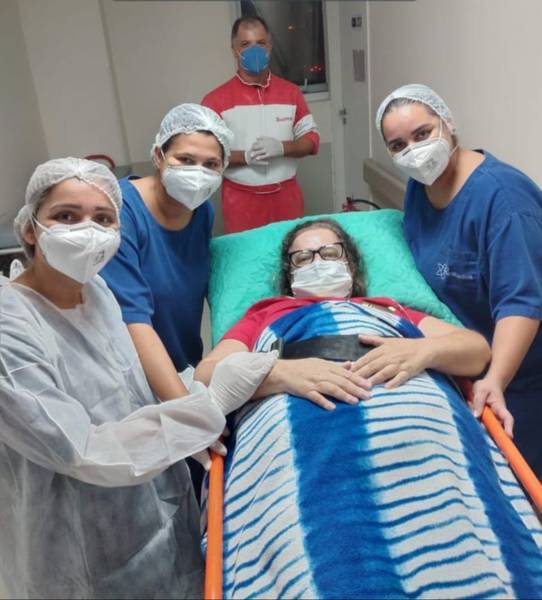 Maria Eliane foi infectada pelo coronavírus em abril e chegou a ser intubada

