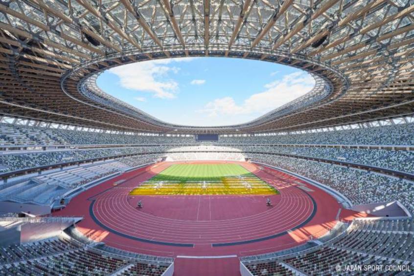 Estádio Olímpico de Tóquio receberá a cerimônia de abertura dos Jogos Olímpicos nesta sexta-feira (23)