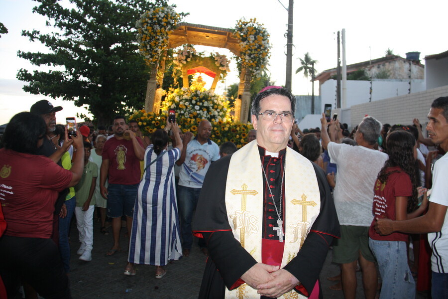 Dom Beto Breis, arcebispo coadjutor da Arquidiocese, presidiu a segunda celebração do dia 15, na Solenidade de Santo Amaro