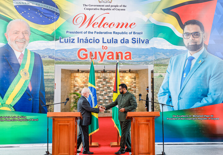 Na Guiana, Lula diz que América do Sul deve seguir como ‘zona de paz’